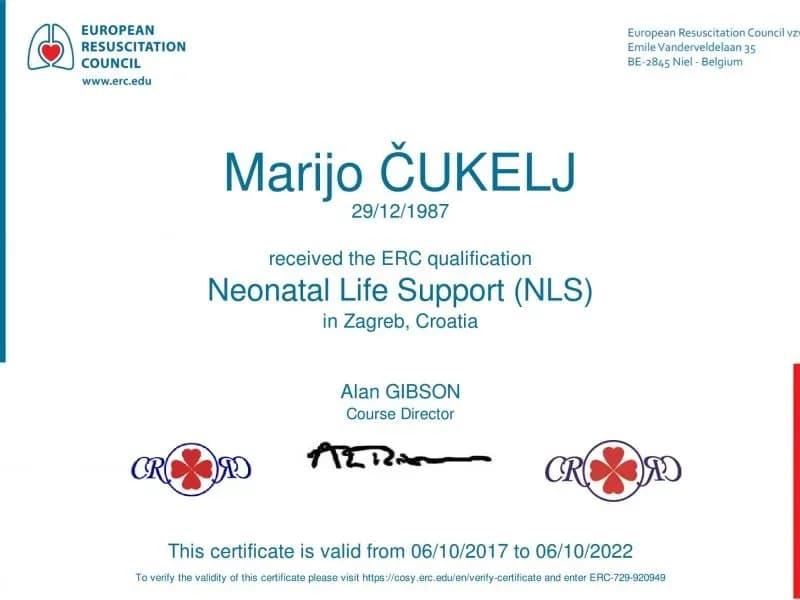 dr. Marijo Čukelj – certifikat 10