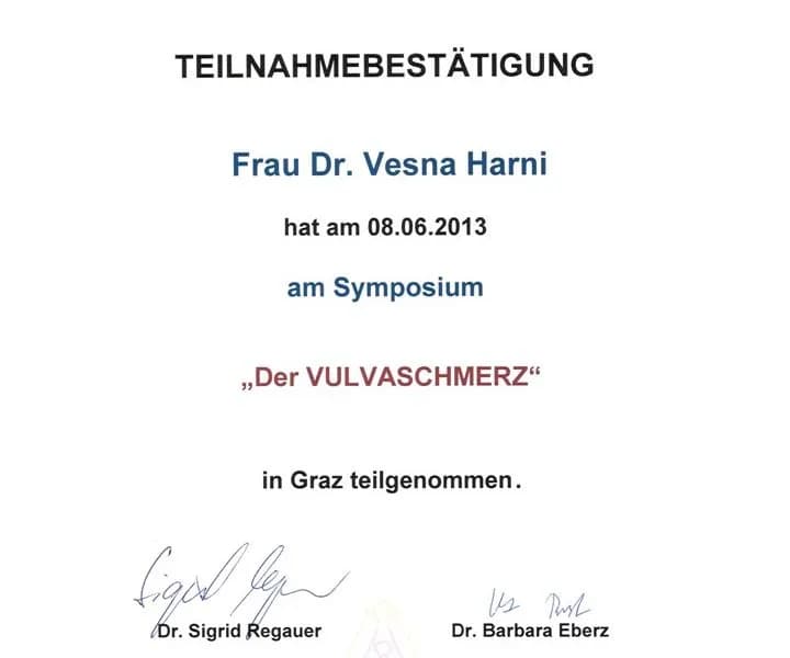 dr.sc.Vesna Harni – certifikat 15