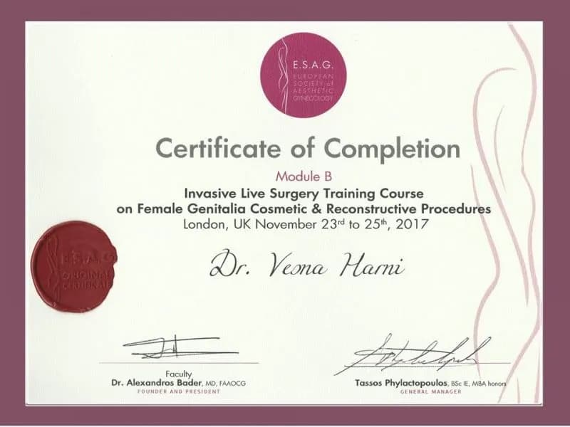 dr.sc.Vesna Harni – certifikat 17