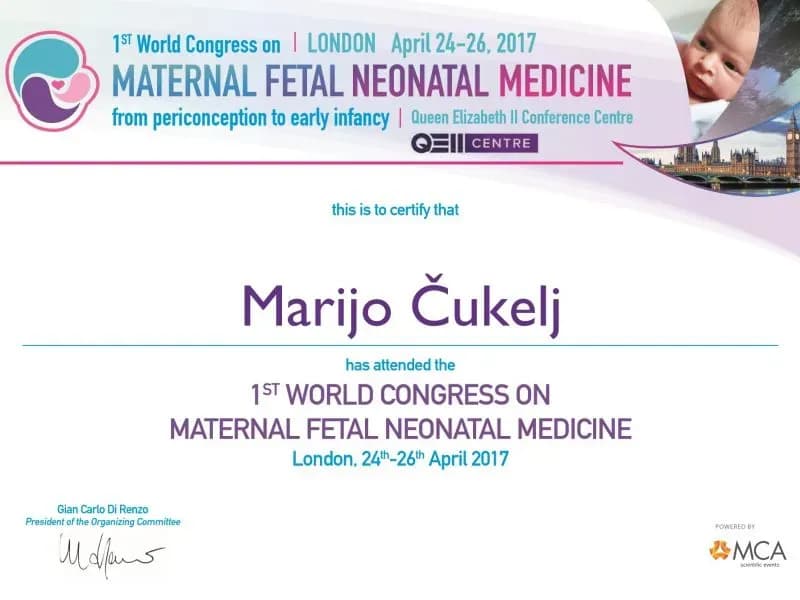 dr. Marijo Čukelj – certifikat 6