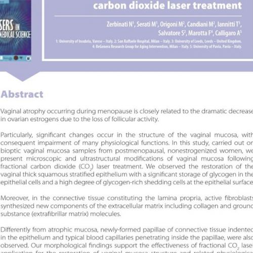 Frakcijski CO2 laser poboljšava simptome vulvo-vaginalne atrofije