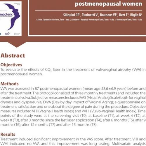 Frakcijski CO2 laser poboljšava simptome vulvo-vaginalne atrofije