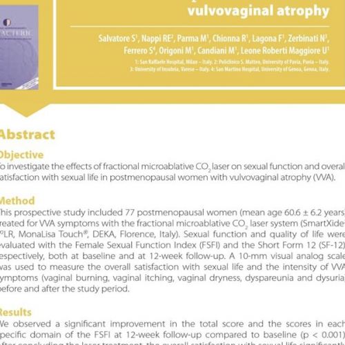 Frakcijski CO2 laser poboljšava simptome vulvo-vaginalne atrofije