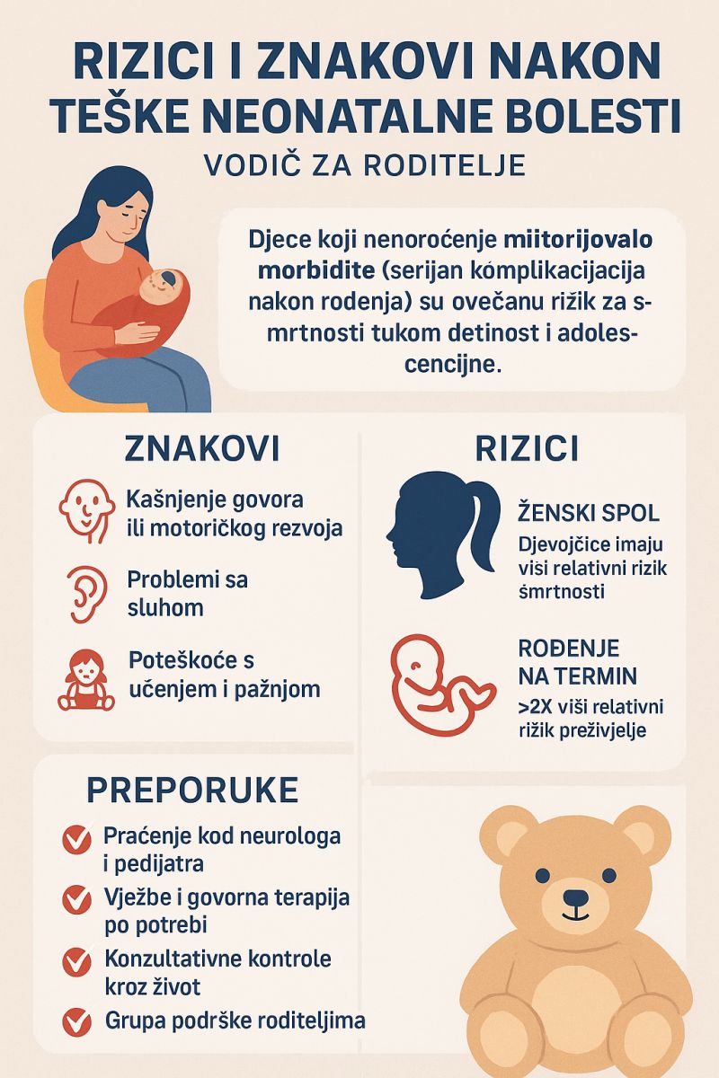 Teška bolest novorođenčeta povećava rizik smrtnosti sve do adolescencije – što svaka majka treba znati
